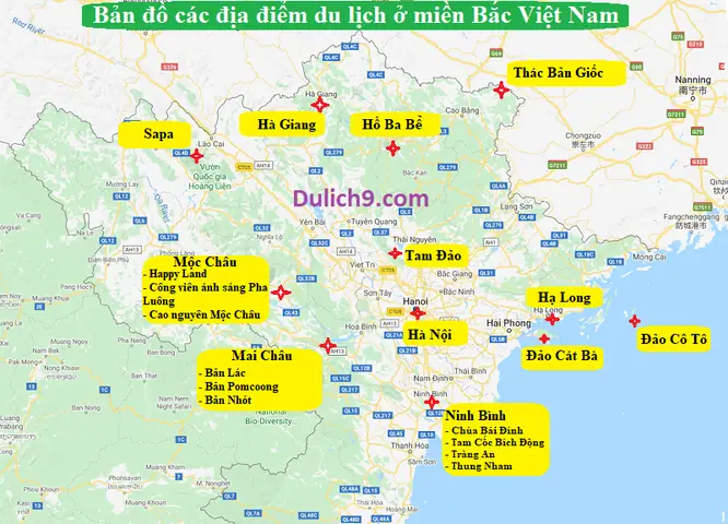 Bản Đồ Du Lịch Miền Bắc Chi Tiết: 20 Điểm Đến "sống Ảo" Không Thể Bỏ Lỡ Trọn Đời