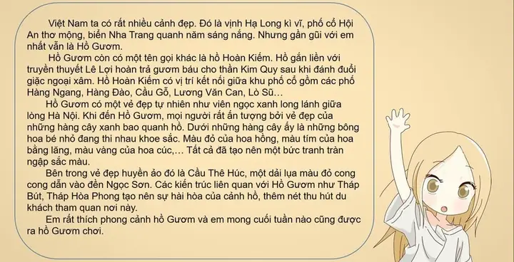 Bài Văn Tả Cảnh Hồ Gươm: Khung Cảnh Tuyệt Đẹp Giữa Lòng Hà Nội (lớp 5 & Mẫu Hay) Bài Văn Tả Cảnh Hồ Gươm: Khung Cảnh Tuyệt Đẹp Giữa Lòng Hà Nội (lớp 5 & Mẫu Hay)