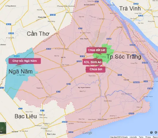 Bản Đồ Du Lịch Sóc Trăng: Khám Phá Xứ Sở Chùa Vàng & Điểm Đến Hấp Dẫn