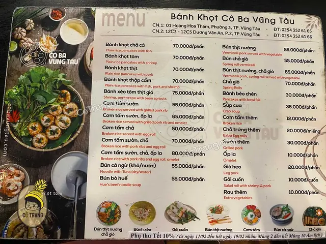 Bánh Khọt Cô Ba Vũng Tàu: Khám Phá Địa Chỉ Ngon, Review Chân Thực Và Kinh Nghiệm Thưởng Thức