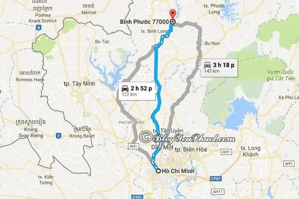 Khoảng Cách & Thời Gian Di Chuyển Từ Sài Gòn Đến Bình Phước: Hướng Dẫn Chi Tiết