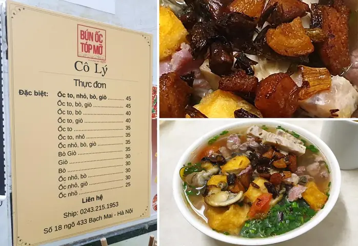Bún Ốc Tóp Mỡ Cô Lý Bạch Mai: Khám Phá Hương Vị Độc Đáo & Địa Chỉ Quán Bún Ốc Tóp Mỡ Cô Lý Bạch Mai: Khám Phá Hương Vị Độc Đáo & Địa Chỉ Quán