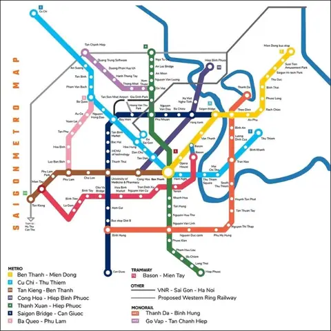 Bản Đồ Chi Tiết 12+ Tuyến Metro Tp.hcm: Lộ Trình, Nhà Ga Và Tiến Độ Cập Nhật 2025