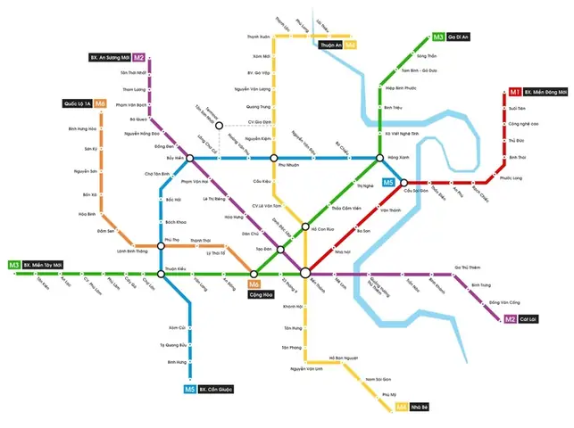 Bản Đồ Chi Tiết 12+ Tuyến Metro Tp.hcm: Lộ Trình, Nhà Ga Và Tiến Độ Cập Nhật 2025