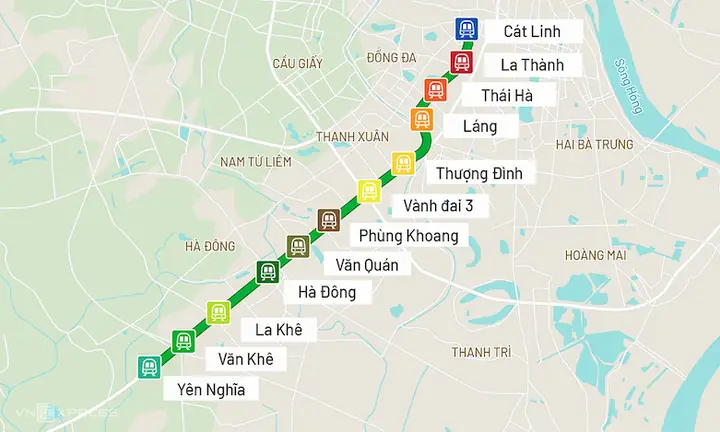 Tàu Điện Cát Linh - Hà Đông: Lộ Trình, Giá Vé, Giờ Chạy & Kinh Nghiệm Đi Chi Tiết 47 Tàu Điện Cát Linh - Hà Đông: Lộ Trình, Giá Vé, Giờ Chạy & Kinh Nghiệm Đi Chi Tiết
