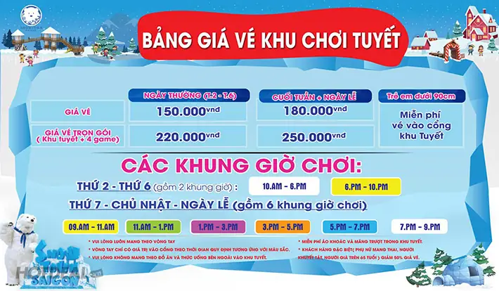 Giá Vé Trượt Tuyết Quận 2: Cập Nhật Mới Nhất & Kinh Nghiệm Vui Chơi Tại Snow Town