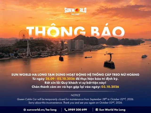 Giờ Mở Cửa Cáp Treo Nữ Hoàng Hạ Long: Lịch Trình & Kinh Nghiệm Chi Tiết 2026 Giờ Mở Cửa Cáp Treo Nữ Hoàng Hạ Long: Lịch Trình & Kinh Nghiệm Chi Tiết 2026