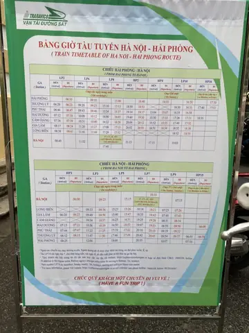 Giờ Tàu Chạy Hà Nội – Hải Phòng: Lịch Trình, Giá Vé & Cách Đặt Mới Nhất Giờ Tàu Chạy Hà Nội – Hải Phòng: Lịch Trình, Giá Vé & Cách Đặt Mới Nhất