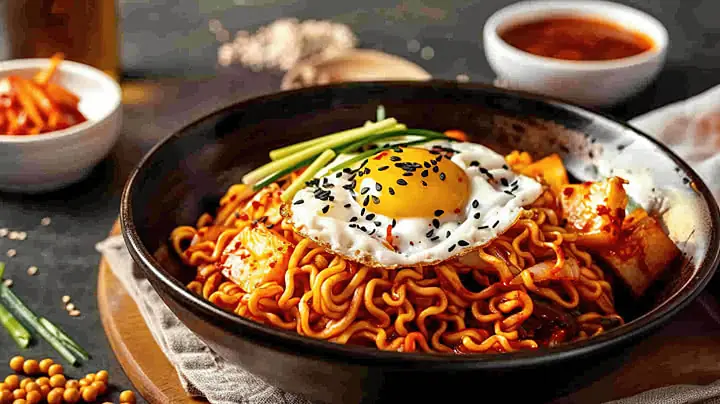 Hình Ảnh Mì Cay Hàn Quốc Đẹp Mắt: Nguồn Cảm Hứng Ẩm Thực Bùng Nổ Vị Giác