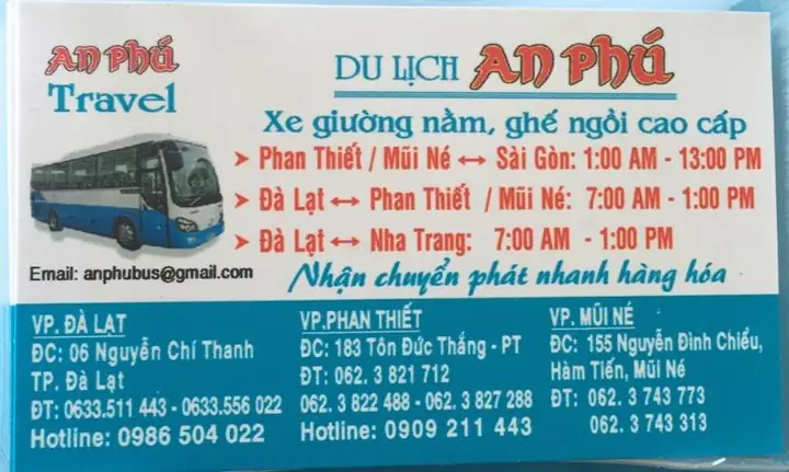 Nhà Xe An Phú Đà Lạt: Thông Tin Chi Tiết, Giá Vé & Cách Đặt Chỗ Mới Nhất