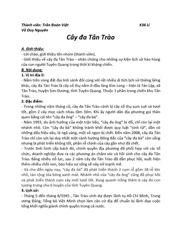 Thuyết Minh Cây Đa Tân Trào: Lịch Sử, Ý Nghĩa Và Điểm Đến Du Lịch