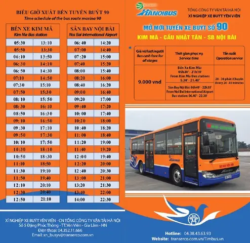 Xe Buýt Ra Sân Bay Nội Bài: Lộ Trình, Giá Vé & Tuyến Phổ Biến Nhất